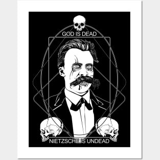 GOD IS DEAD. NIETZSCHE IS UNDEAD. Posters and Art